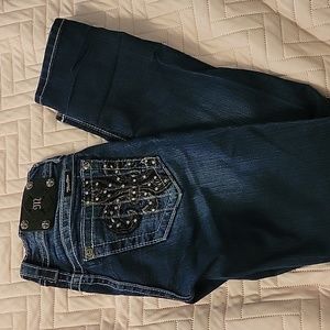 Miss Me skinny jeans dark wash